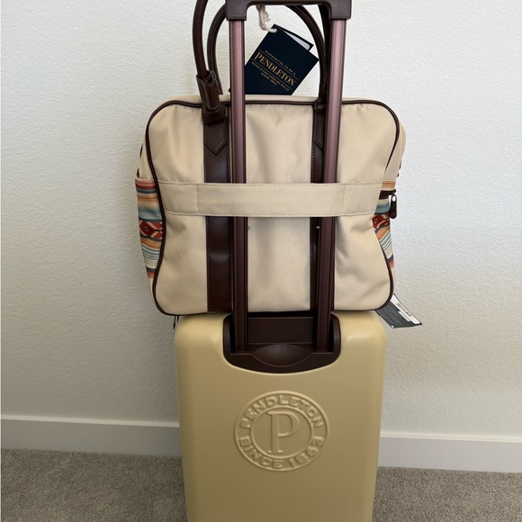 Pendleton Multi Color Mojave Luggage Set Carry On Spinner & Weekend Satchel! NEW - Picture 2 of 9